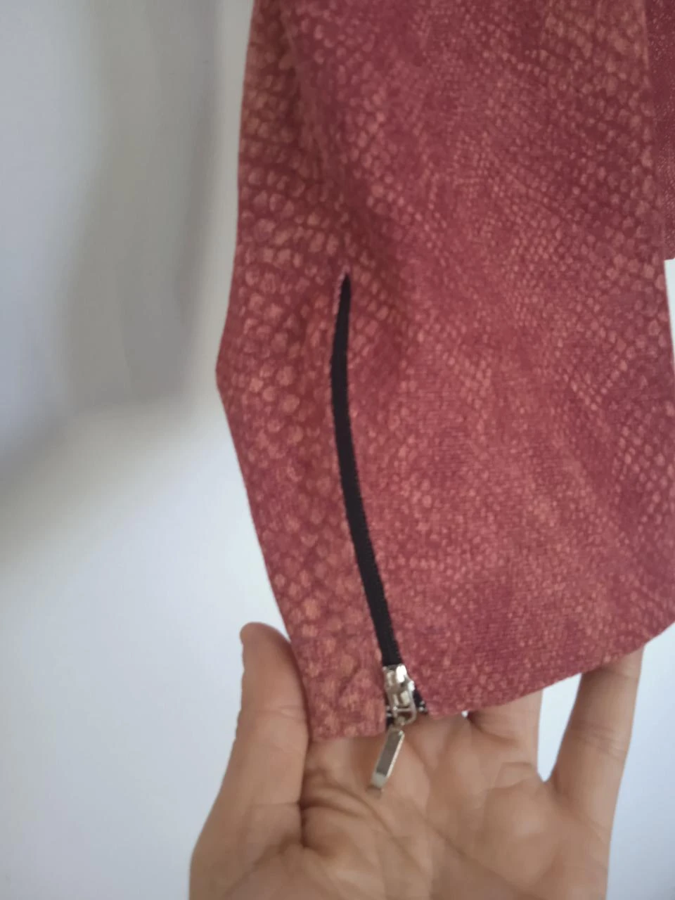Cropped jacket, bomber jacket, leopard print pink size 40 – photo 3